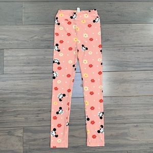 🌺 Pink Lularoe x Disney Minnie Mouse Leggings Youth Sz L/XL
